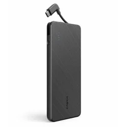 Anker Powercore+ Metro 10000 With Built-In Usb-C Cable -Black Fabric